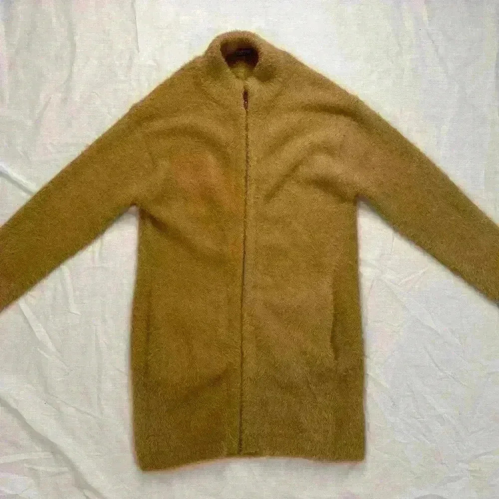 J.Crew Point Sur Fuzzy Mohair Wool Zip Front Sweater | Camel Tan Jacket | j crew